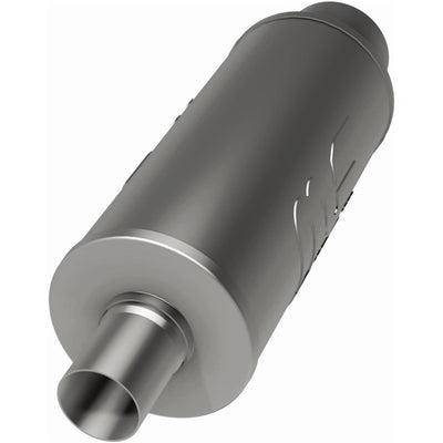 Street 6 in. Round Straight-Through Performance Exhaust Muffler
