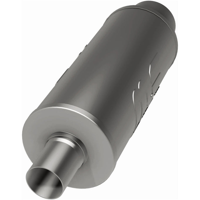 Street 6 in. Round Straight-Through Performance Exhaust Muffler