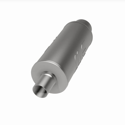 Street 6 in. Round Straight-Through Performance Exhaust Muffler