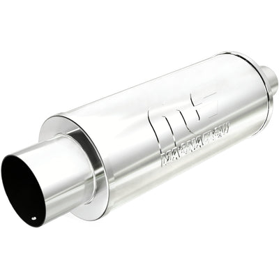 Street 6 in. Round Straight-Through Performance Exhaust Muffler