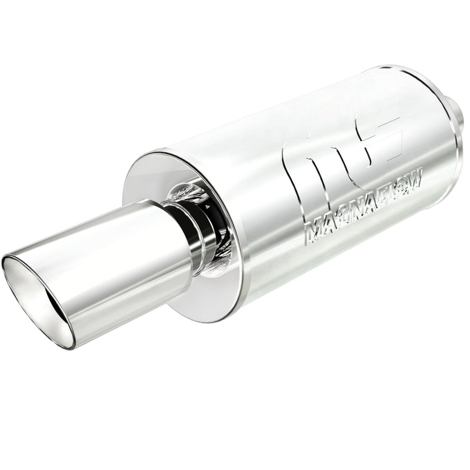 Street 7 in. Round Straight-Through Performance Exhaust Muffler
