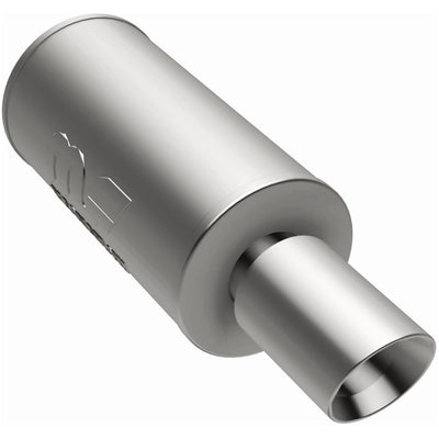 Street 7 in. Round Straight-Through Performance Exhaust Muffler