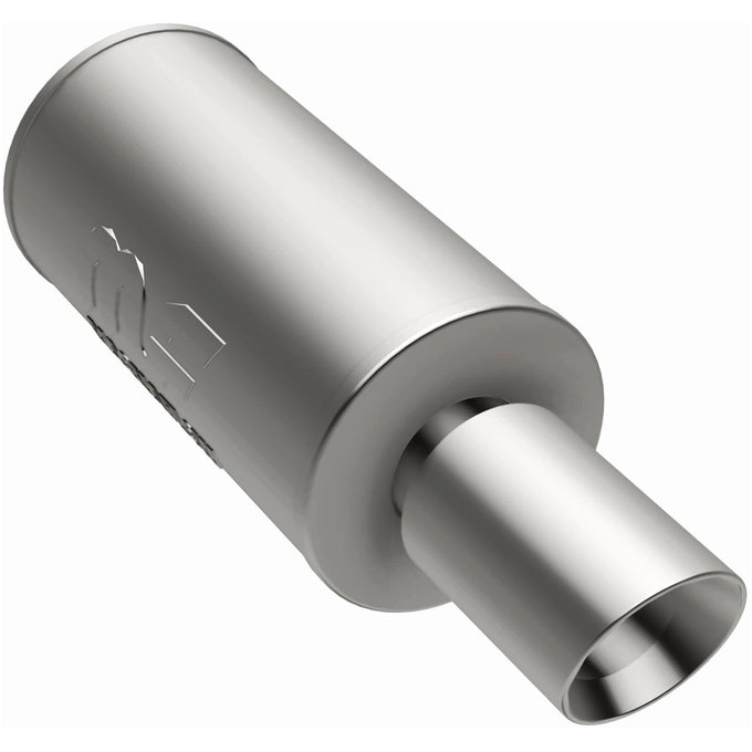 Street 7 in. Round Straight-Through Performance Exhaust Muffler
