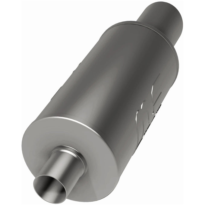 Street 7 in. Round Straight-Through Performance Exhaust Muffler