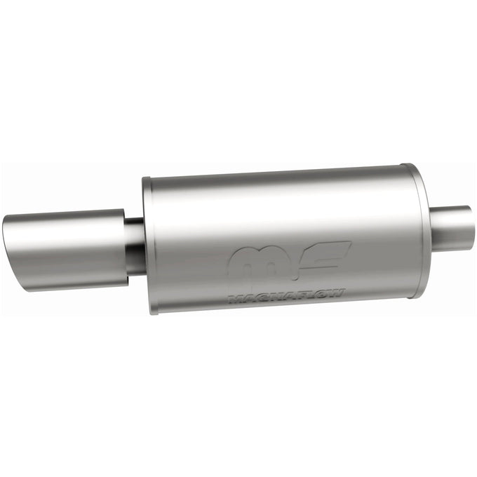 Street 7 in. Round Straight-Through Performance Exhaust Muffler