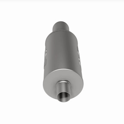 Street 7 in. Round Straight-Through Performance Exhaust Muffler