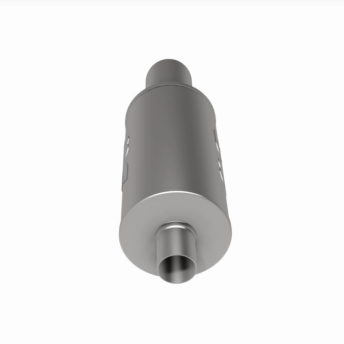Street 7 in. Round Straight-Through Performance Exhaust Muffler