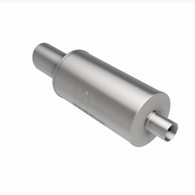 Street 7 in. Round Straight-Through Performance Exhaust Muffler
