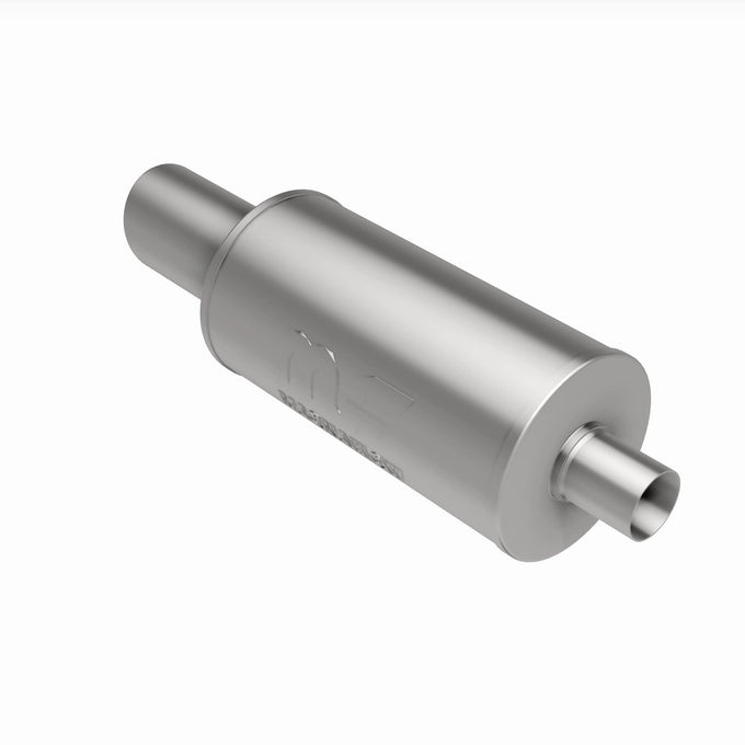 Street 7 in. Round Straight-Through Performance Exhaust Muffler