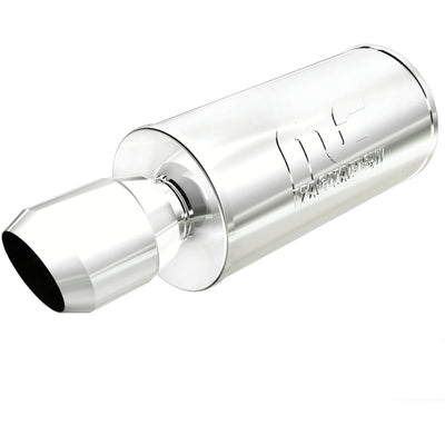 Street 7 in. Round Straight-Through Performance Exhaust Muffler