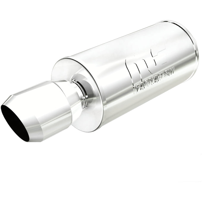 Street 7 in. Round Straight-Through Performance Exhaust Muffler