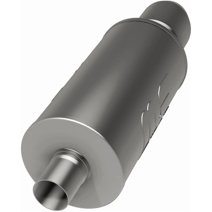 Street 7 in. Round Straight-Through Performance Exhaust Muffler