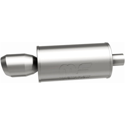 Street 7 in. Round Straight-Through Performance Exhaust Muffler