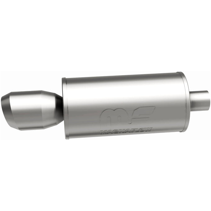 Street 7 in. Round Straight-Through Performance Exhaust Muffler
