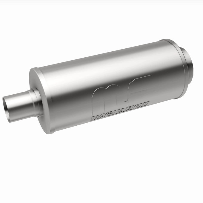 Street 6 in. Round Straight-Through Performance Exhaust Muffler
