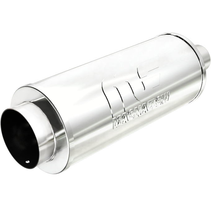 Street 6 in. Round Straight-Through Performance Exhaust Muffler