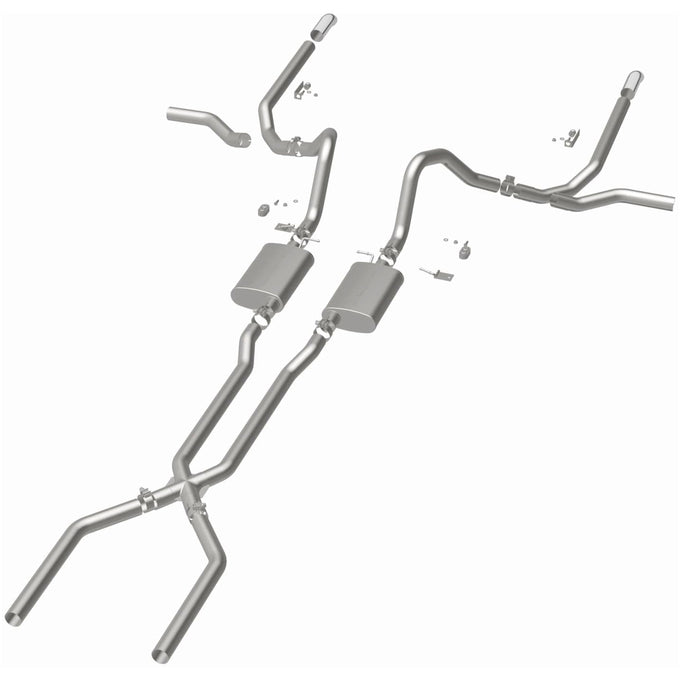 Street Series Crossmember-Back Performance Exhaust System <br>65-69 Chevy Impala 3.8L, 4.1L, 4.6L, 5.0L, 5.3L, 5.4L, 5.7L, 6.5L, 6.7L, 7.0L