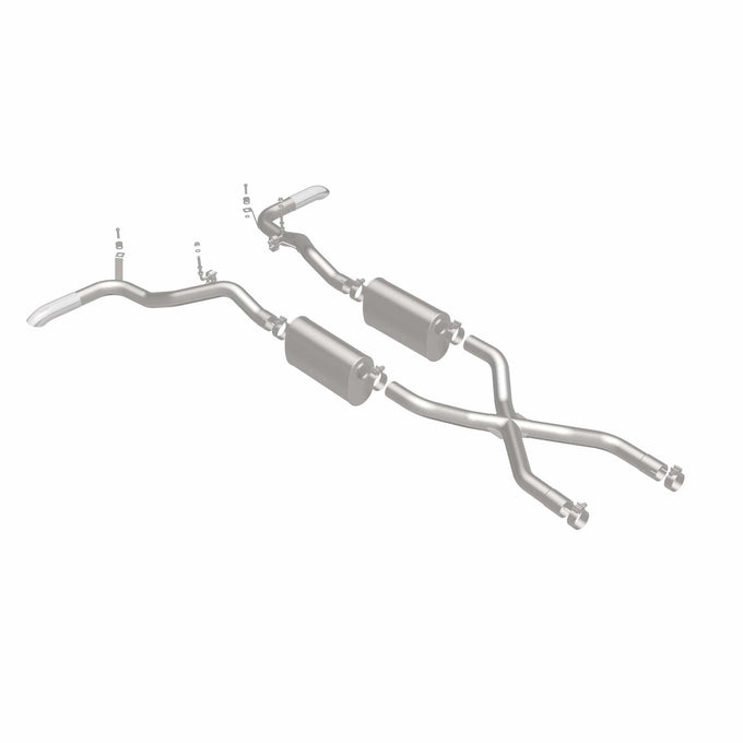 Street Series Crossmember-Back Performance Exhaust System <br>66-77 Ford Bronco 2.8L, 3.3L, 3.9L, 4.7L, 5.0L