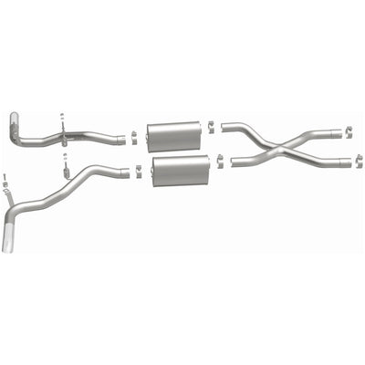 Street Series Crossmember-Back Performance Exhaust System <br>66-77 Ford Bronco 2.8L, 3.3L, 3.9L, 4.7L, 5.0L