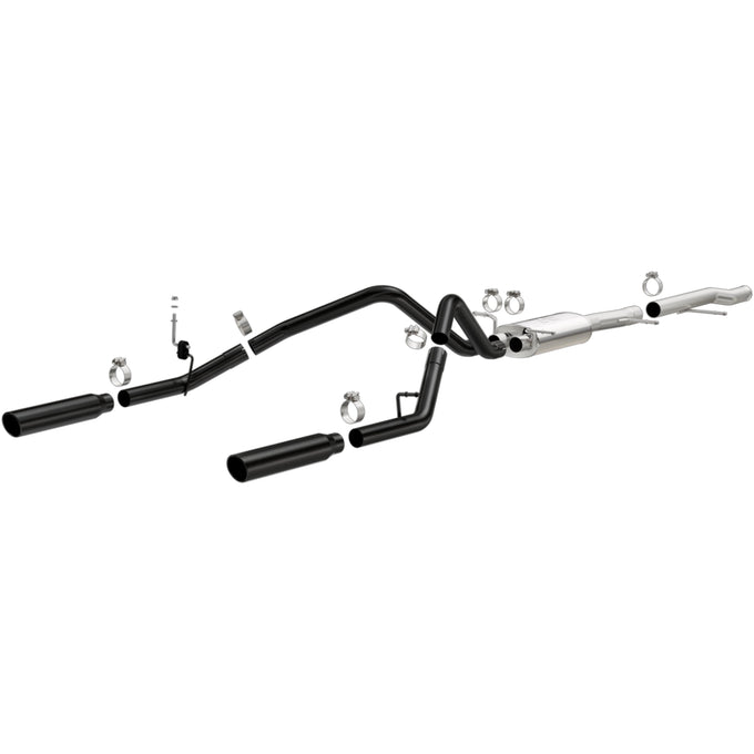 Street Series Cat-Back Performance Exhaust System <br>10-13 Chevy Silverado 1500, 10-13 GMC Sierra 1500 4.3L, 4.8L, 5.3L