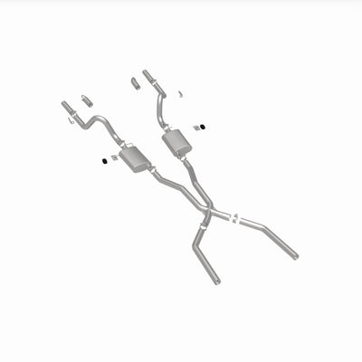 Street Series Crossmember-Back Performance Exhaust System <br>67-70 Ford Mustang 3.3L, 4.1L, 4.7L, 5.0L, 5.8L, 6.4L, 7.0L