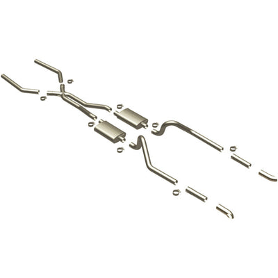 Street Series Crossmember-Back Performance Exhaust System <br>67-70 Ford Mustang 3.3L, 4.1L, 4.7L, 5.0L, 5.8L, 6.4L, 7.0L