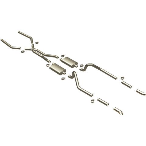 Street Series Crossmember-Back Performance Exhaust System <br>67-70 Ford Mustang 3.3L, 4.1L, 4.7L, 5.0L, 5.8L, 6.4L, 7.0L