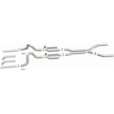 Series Crossmember-Back Performance Exhaust System <br>67-70 Ford Mustang 3.3L, 4.1L, 4.7L, 5.0L, 5.8L, 6.4L, 7.0L