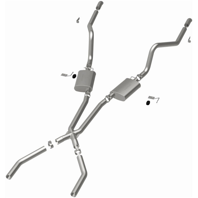 Street Series Crossmember-Back Performance Exhaust System <br>70-72 Dodge Challenger, Plymouth Barracuda