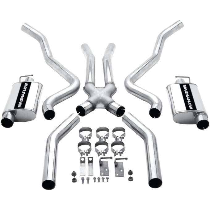 Street Series Crossmember-Back Performance Exhaust System <br>70-72 Dodge Challenger, Plymouth Barracuda