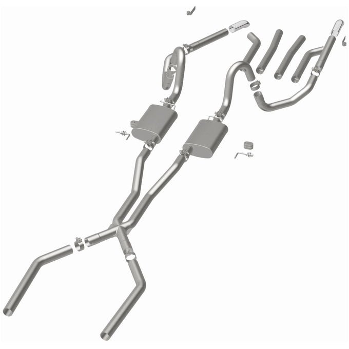 Street Series Crossmember-Back Performance Exhaust System <br>64-67 Buick Skylark Special, Chevy Chevelle El Camino