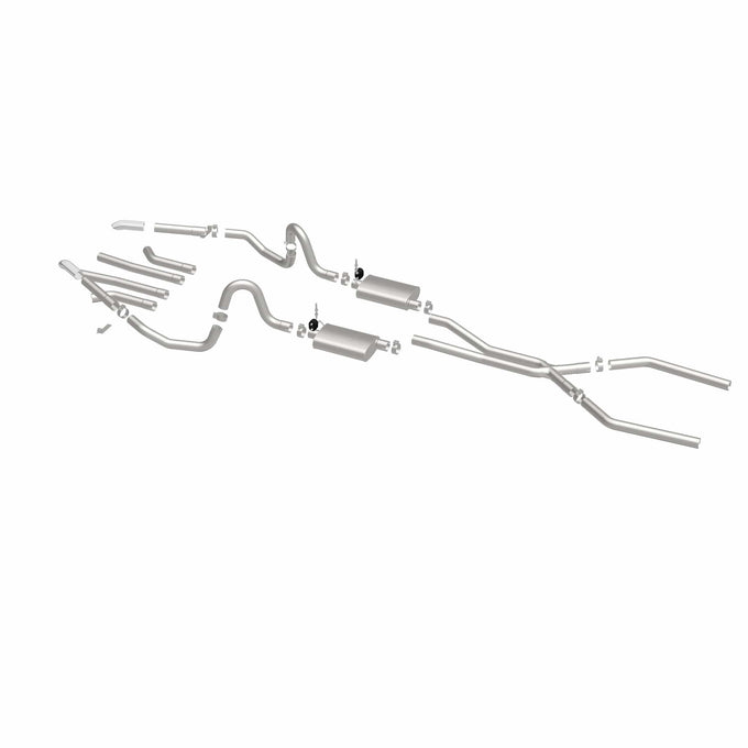 Street Series Crossmember-Back Performance Exhaust System <br>70-72 Buick GS, 68-73 Chevy Chevelle El Camino, Oldsmobile Cutlass