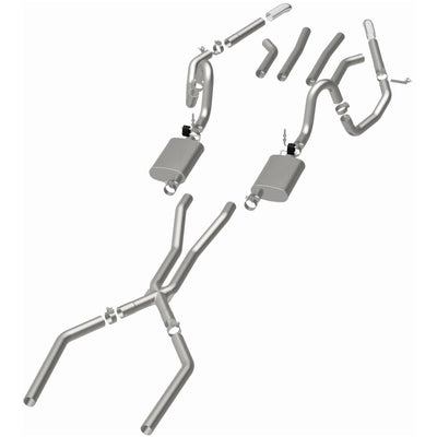 Street Series Crossmember-Back Performance Exhaust System <br>70-72 Buick GS, 68-73 Chevy Chevelle El Camino, Oldsmobile Cutlass