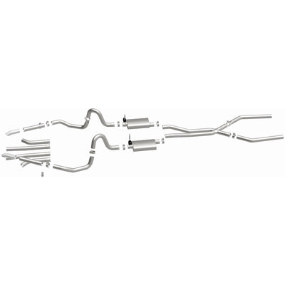 Street Series Crossmember-Back Performance Exhaust System <br>70-72 Buick GS, 68-73 Chevy Chevelle El Camino, Oldsmobile Cutlass