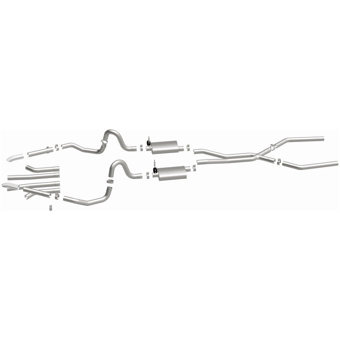 Street Series Crossmember-Back Performance Exhaust System <br>70-72 Buick GS, 68-73 Chevy Chevelle El Camino, Oldsmobile Cutlass