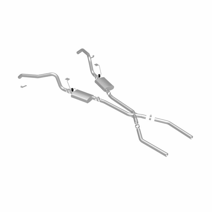 Street Series Crossmember-Back Performance Exhaust System <br>73-75 Buick Apollo, Oldsmobile Omega