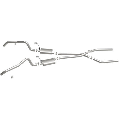 Street Series Crossmember-Back Performance Exhaust System <br>73-75 Buick Apollo, Oldsmobile Omega