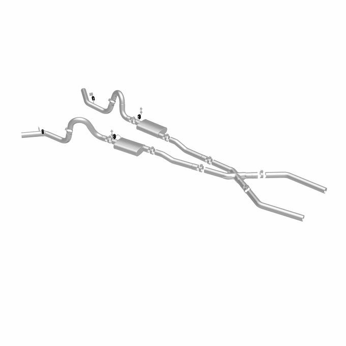Street Series Crossmember-Back Performance Exhaust System <br>70-72 Buick GS, 455, 68-73 Chevy Chevelle El Camino