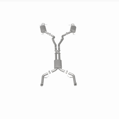 Touring Series Cat-Back Performance Exhaust System <br>04-05 BMW 645Ci 4.4L, 06-10 650i 4.8L