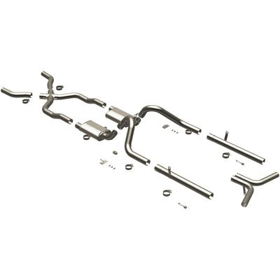 Street Series Crossmember-Back Performance Exhaust System <br>55-57 Chevy Bel Air 4.3L, 4.6L