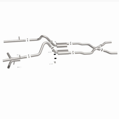 Street Series Crossmember-Back Performance Exhaust System <br>55-57 Chevy Bel Air 4.3L, 4.6L