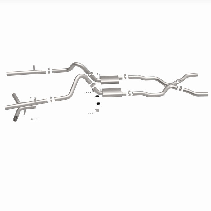 Street Series Crossmember-Back Performance Exhaust System <br>55-57 Chevy Bel Air 4.3L, 4.6L