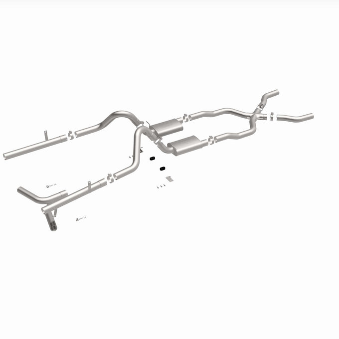 Street Series Crossmember-Back Performance Exhaust System <br>55-57 Chevy Bel Air 4.3L, 4.6L