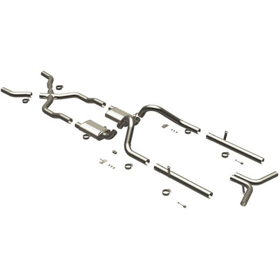Street Series Crossmember-Back Performance Exhaust System <br>55-57 Chevy Bel Air 4.3L, 4.6L