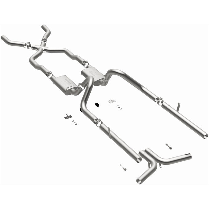 Street Series Crossmember-Back Performance Exhaust System <br>55-57 Chevy Bel Air 4.3L, 4.6L