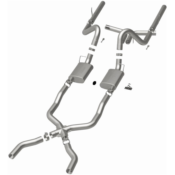 Street Series Crossmember-Back Performance Exhaust System <br>55-57 Chevy Bel Air 4.3L, 4.6L