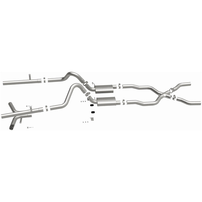 Street Series Crossmember-Back Performance Exhaust System <br>55-57 Chevy Bel Air 4.3L, 4.6L