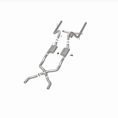 Street Series Crossmember-Back Performance Exhaust System <br>55-57 Chevy Bel Air 4.3L, 4.6L