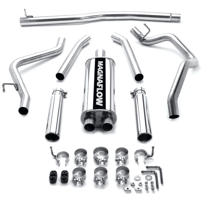Street Series Cat-Back Performance Exhaust System <br>05-08 Dodge Dakota, 06-08 Mitsubishi Raider 3.7L, 4.7L