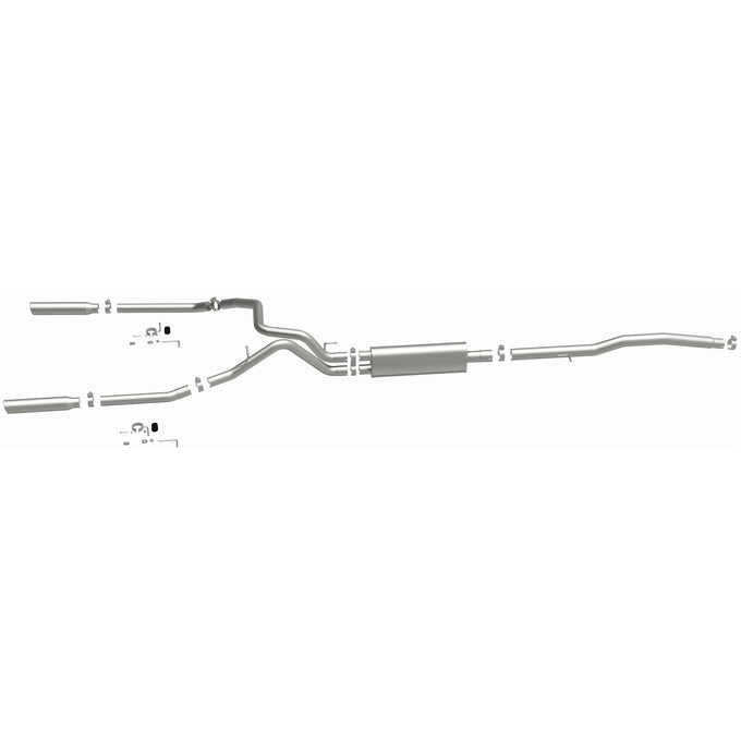 Street Series Cat-Back Performance Exhaust System <br>05-08 Dodge Dakota, 06-08 Mitsubishi Raider 3.7L, 4.7L
